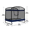 Belatt 4x6FT Rectangular Outdoor Trampoline with Safety Net – Black & Blue, for Kids and Adults - 2 of 4