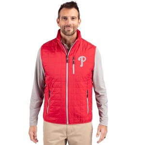Philadelphia Phillies Cutter & Buck Rainier PrimaLoft® Mens Eco Insulated Full Zip Puffer Vest - 1 of 1