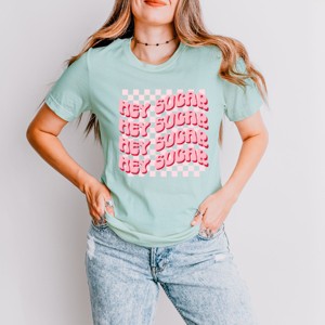 Simply Sage Market Hey Sugar Wavy Stacked Short Sleeve Tee - 1 of 4