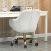 NicBex Adjustable Height Velvet Swivel Office Chair with High Back for Work Study Vanity,Bedroom - 2 of 4