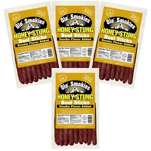 Buffalo Bills 7oz Honey Stung Ole Smokies (Beef Sticks) - Four 7oz Packs - 1 of 3