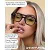 grinderPUNCH Retro Square Sunglasses for Womens Mens Vintage 70s Style Double Bridge Sunglasses (Black) - 3 of 3