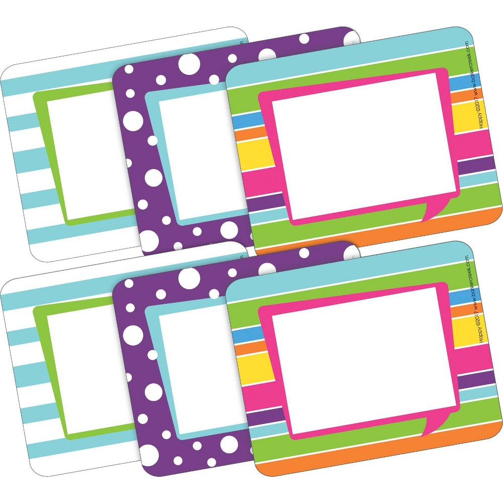 Photos - Educational Toy 2pk 45ea Happy Self-Adhesive Name Tag Labels - Barker Creek