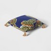 17"x17" Calathea Outdoor Throw Pillow Navy Blue - Threshold™ - 3 of 4