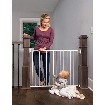 Walk-Thru Top Of Stairs Baby Gate