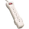 Tripp Lite 7 Outlet Surge Protector Power Strip, 7ft Cord, Right Angle Plug, 2160 Joules, & $75,000 INSURANCE (SUPER7) Ivory - 2 of 4
