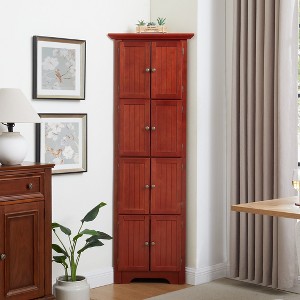 NicBex 72" Corner Cabinet with Doors,Bathroom Cabinet with Adjustable Shelves,Corner Kitchen Pantry,Storage Cabinet for Kitchen & Living Room - 1 of 4