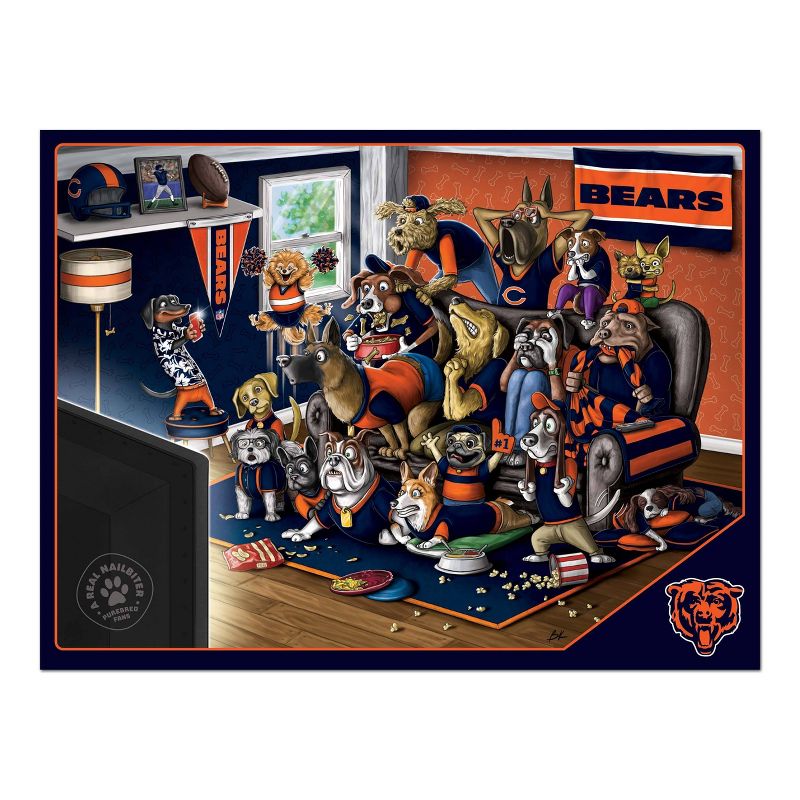 NFL Chicago Bears Purebred Fans &#39;A Real Nailbiter&#39; Puzzle - 500pc, 3 of 4
