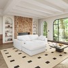 Lesly Square Arm Fabric Rectangle Removable Covers Sectional Sofa - 4 of 4