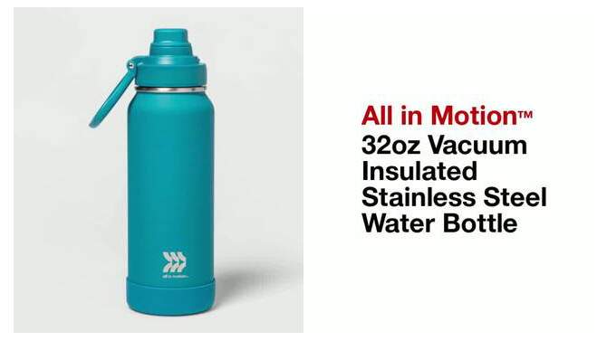 32oz Vacuum Insulated Stainless Steel Water Bottle - All in Motion™, 2 of 8, play video