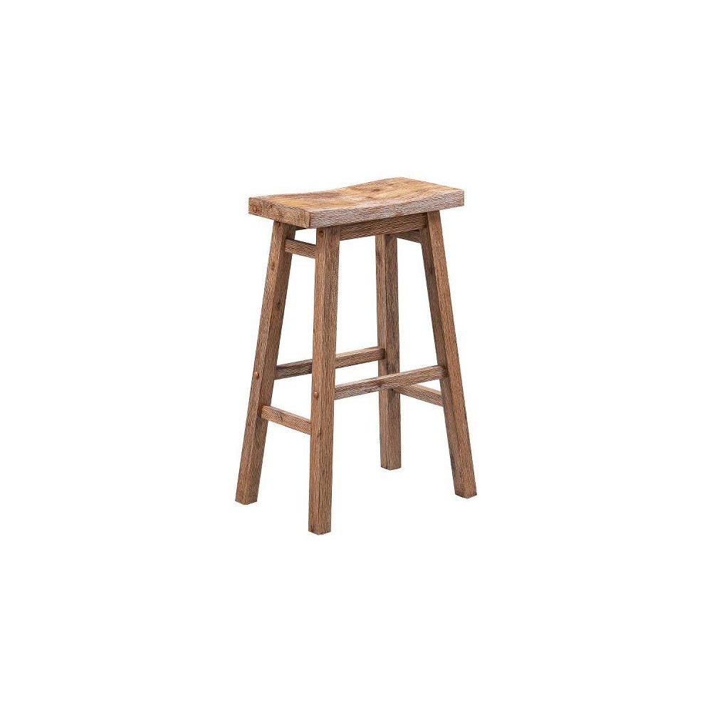 Photos - Chair 29" Sonoma Saddle Barstool Barnwood - Boraam