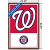 Trends International MLB Washington Nationals - Logo 22 Framed Wall Poster Prints - 3 of 4