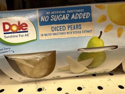 Organic Diced Pears 4ct 4oz : Snacks fast delivery by App or Online