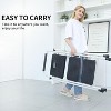 Folding step ladder,steel ladder with wide anti slip pedals,lightweight,with handles,versatile for home and office use - 4 of 4