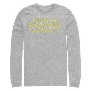 Men's Star Wars: A New Hope Movie Logo Long Sleeve Shirt - 1 of 4