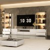 ATJafurn White Media Console for TVs up to 85'' - 2 of 4