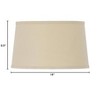 Cal Lighting Drum Hardback Linen Shade - 3 of 3