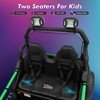 2 Seater 24V Ride On Car,Electric Vehicle Utv Car for Kids,400W Motors Electric Truck with Remote - 4 of 4