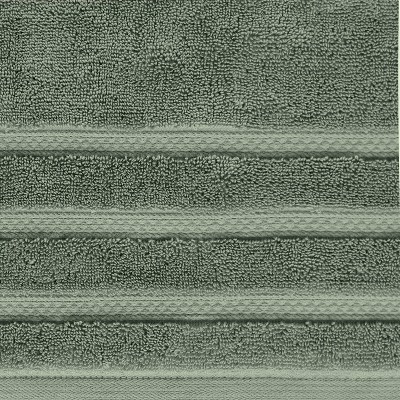 True Comfort Green Cotton 4-Piece Bath Towel Set