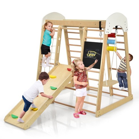 Indoor playset with store slide