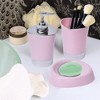 Evideco French Home Goods Sleek Soap Dish with Drain Plug, Available in 6 Colors – Perfect for Modern Bathrooms - 2 of 3