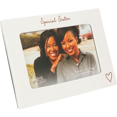 Pavilion Gift Company - Special Sister - 7.5" x 5.5" Ceramic Frame (Holds 6" x 4" Photo) - Single Image Frames