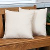 Sunnydaze Indoor/Outdoor Weather-Resistant Polyester Square Decorative Pillow Cover Only with Zipper Closures - 4 of 4