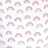 Hudson Baby Infant Girl Cotton Fitted Crib Sheet, Modern Rainbow, One Size - image 2 of 2