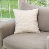 HGTV Art Deco Brushed Faux Fur Pillow Snowbound 14 x 20 inches - 2 of 4
