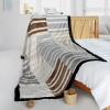 Slickblue Chic Life Patchwork Stripes Throw Blanket, 61x86.6 Inches, Down Alternative Filling, Cozy for Sofa & Bed - 2 of 3