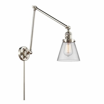 Cone - 1 Light Swing Arm Wall Sconce In Industrial Style-30 Inches Tall and 8 Inches Wide