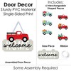 Big Dot of Happiness Vintage Holiday Truck - Hanging Welcome Home Red and Teal Pickup Seasonal Sign - Interchangeable Door Decor - 3 of 4