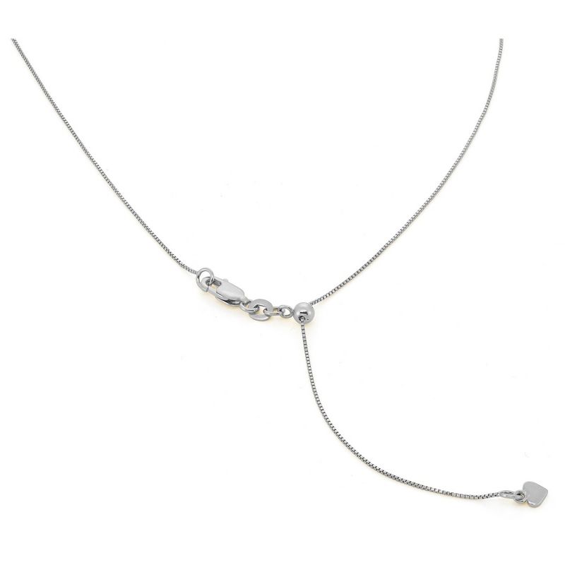 Tiara Sterling Silver 16" - 22" Adjustable Thick Snake Chain, 2 of 3