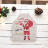 Unique Bargains Christmas Aprons Cotton Linen Beige Red White 26.77"x21.65" 1 Pcs - 2 of 4