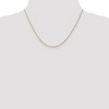 Black Bow Jewelry 1.5mm 10k Yellow Gold Polished Loose Rope Chain Necklace - 2 of 4