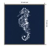 Amanti Art Floral seahorse by Teis Albers Canvas Wall Art Print Framed 22 x 22-in. - 4 of 4