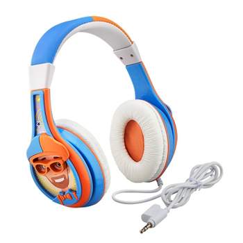 eKids Blippi Wired Headphones for Kids, Over Ear Headphones for School, Home, or Travel  - Blue (BL-140.EXV1OL)