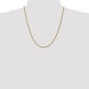 Black Bow Jewelry 2.25mm, 14k Yellow Gold Diamond Cut Solid Rope Chain Necklace - 2 of 4
