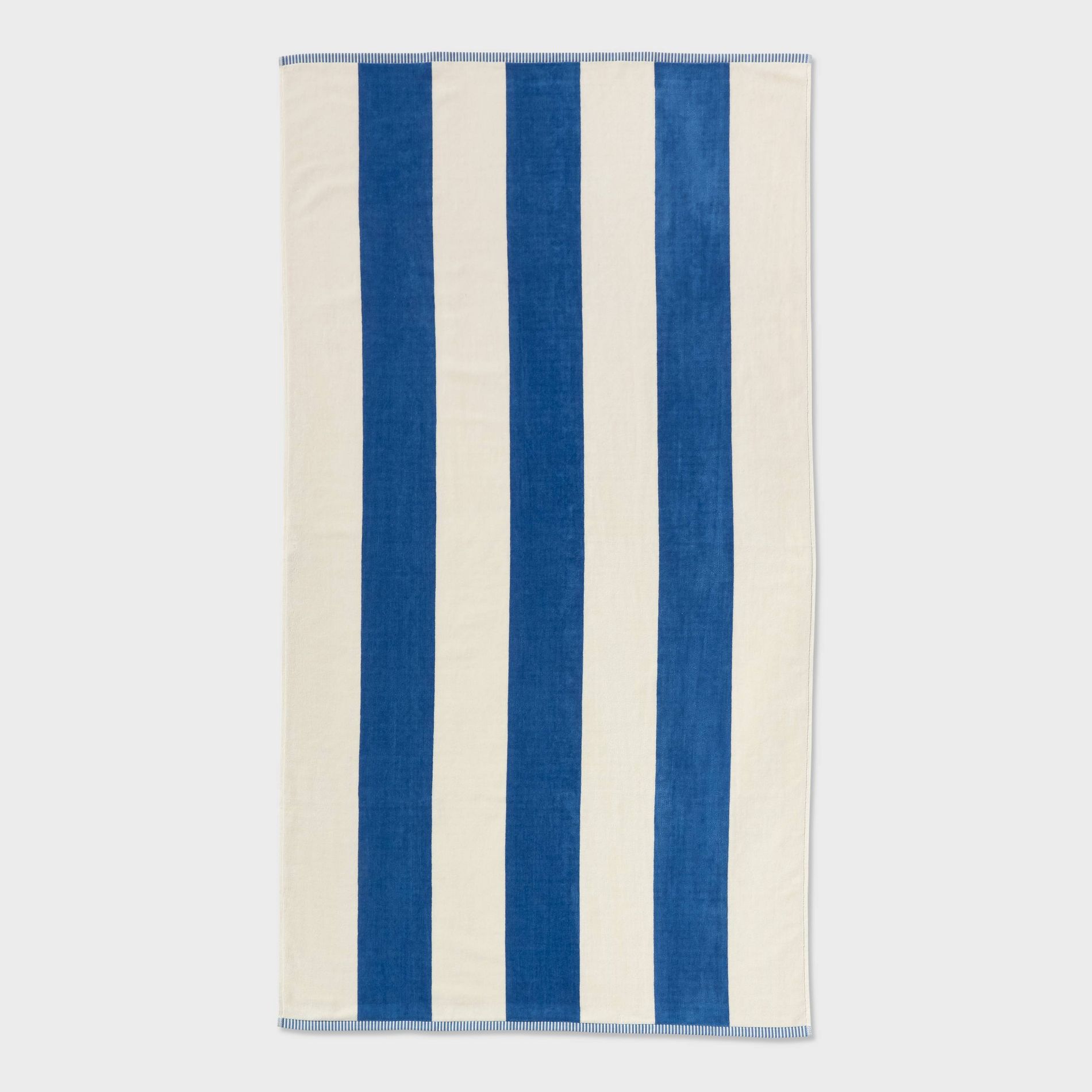 40"x72" Vertical Wide Cabana Striped Oversized Beach Towel Blue - Threshold™