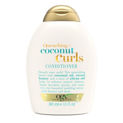 OGX Quenching+ Coconut Curls Conditioner with Coconut Oil, Citrus Oil & Honey - 13 fl oz