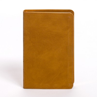 KJV Personal Size Bible, Camel Suedesoft Leathertouch - by  Holman Bible Publishers (Leather Bound)