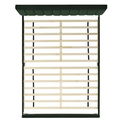 Emerald Green Upholstered Queen Platform Bed with Nightstands