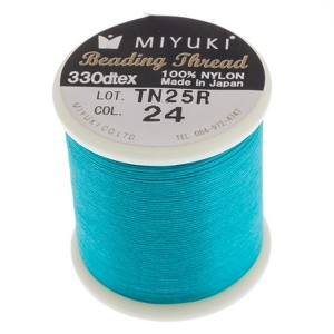 John Bead Miyuki Nylon Beading Thread B Teal 55 Yards (50m) for DIY Jewelry Making - 1 of 1