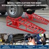 TROPOW 2 Pack Hydraulic Car and Truck Service Ramps,Adjustable Lift Height 9.8" to 16.21", ,Vehicle Auto Garage (5T) - 2 of 4