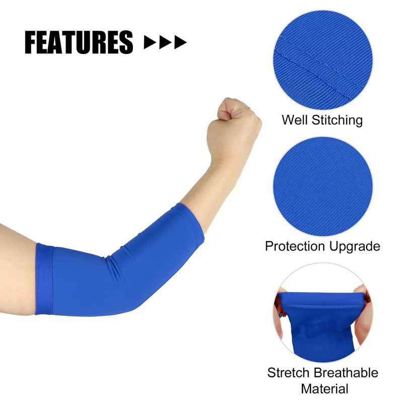 Unique Bargains Reduce Joint Pain Arm Elbow Compression Sleeve 1Pair, 3 of 7