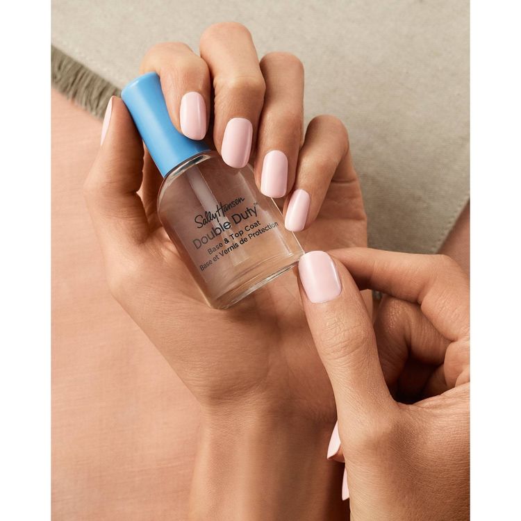 Sally Hansen Nail Treatment 45109 Double Duty Base & Top Coat - 0.45 fl oz: Aluminum-Free, Paraben-Free, Phthalate-Free, Smooth Finish, 3 of 5