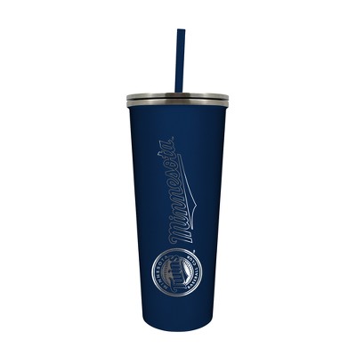 Mlb New York Yankees 24oz Skinny Tumbler With Straw : Target