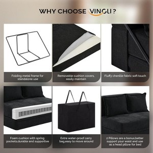 Karl Home |39.4 Wide Portable Sofa Bed - 1 of 4