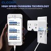 ELEGRP USB Wall Outlet Extender,with Two USB A Ports 21W, Electrical Outlet Extender Wall Tap for Travel, Home and Office - 4 of 4