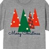 Seasonal Shapes Red & Green Christmas Trees Crew Neck Short Sleeve Athletic Heather Adult T-shirt - 2 of 3
